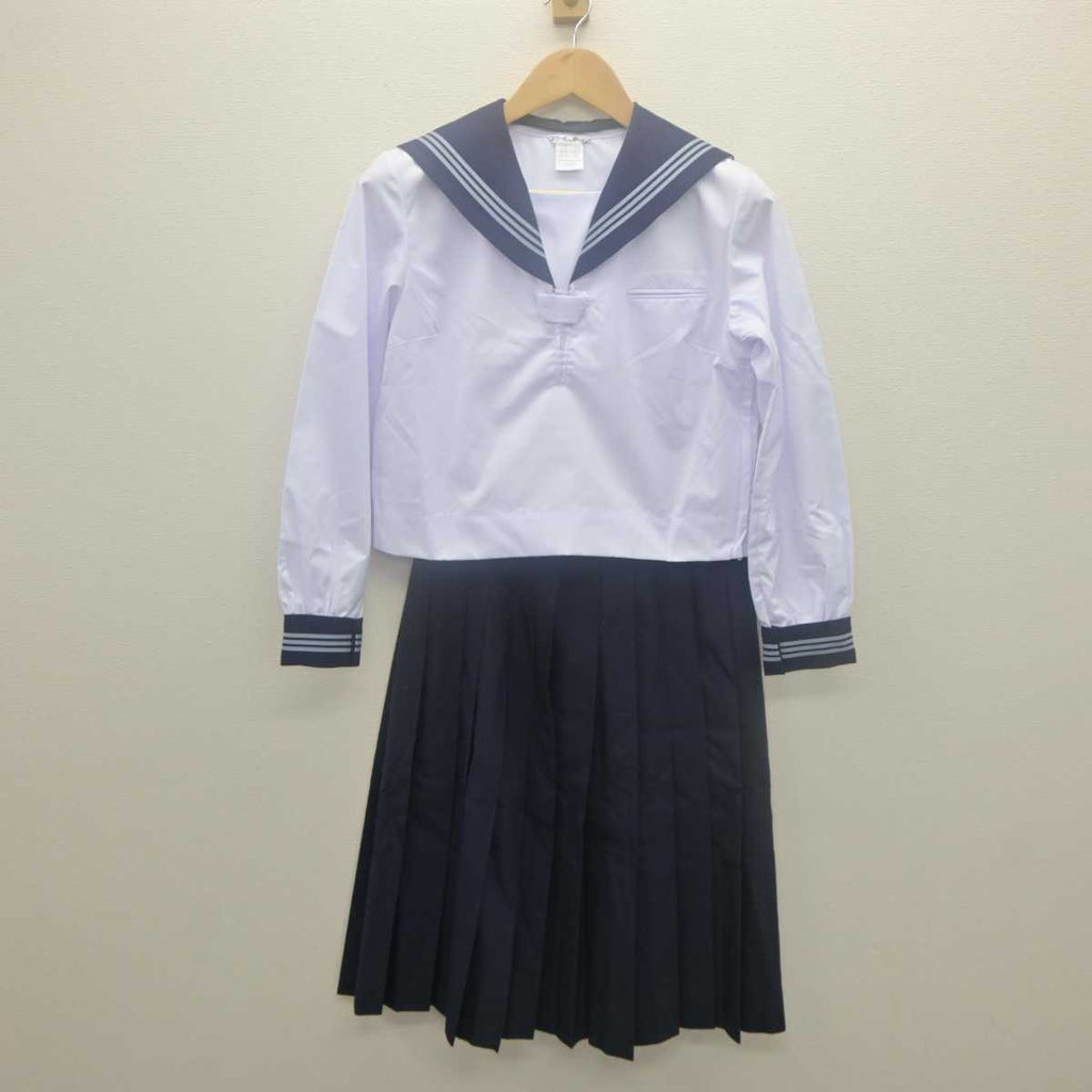 【中古】栃木県 黒磯北中学校 女子制服 2点 (セーラー服・スカート) sf062092