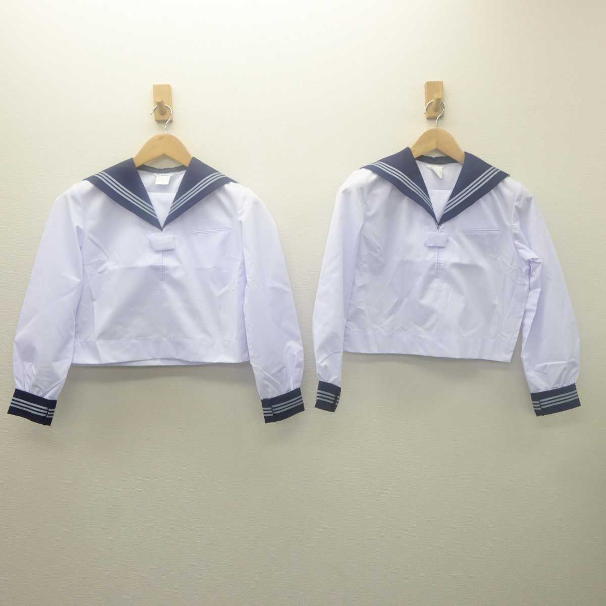 【中古】栃木県 黒磯北中学校 女子制服 2点 (セーラー服) sf062093