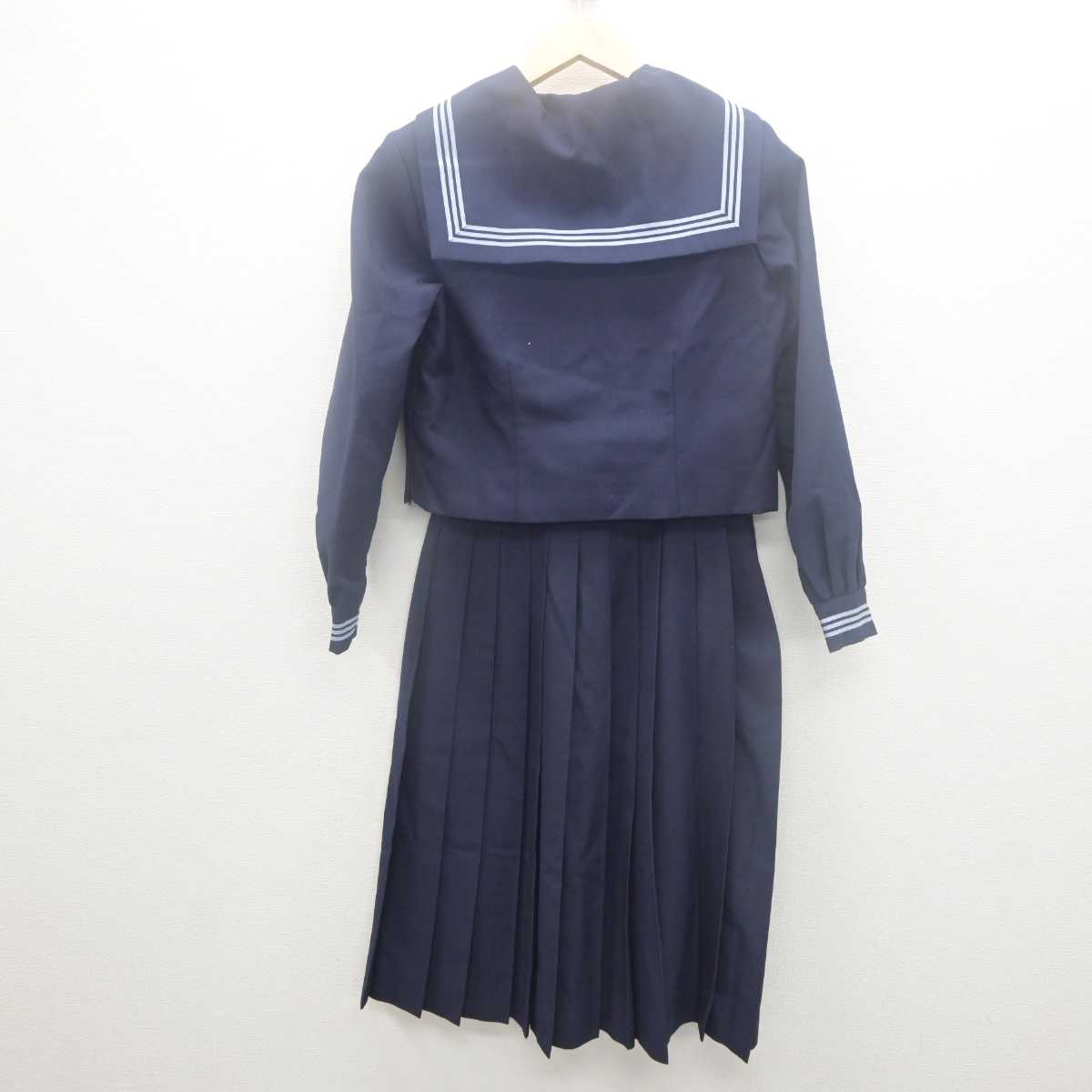 【中古】栃木県 黒磯北中学校 女子制服 2点 (セーラー服・スカート) sf062097