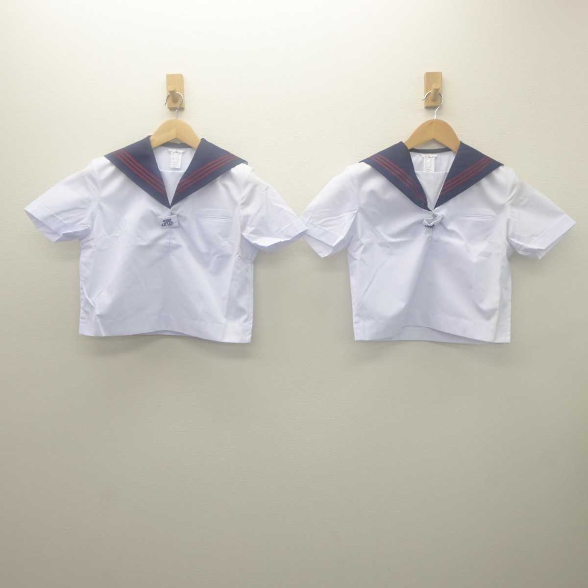 【中古】栃木県 黒磯中学校 女子制服 2点 (セーラー服) sf062099