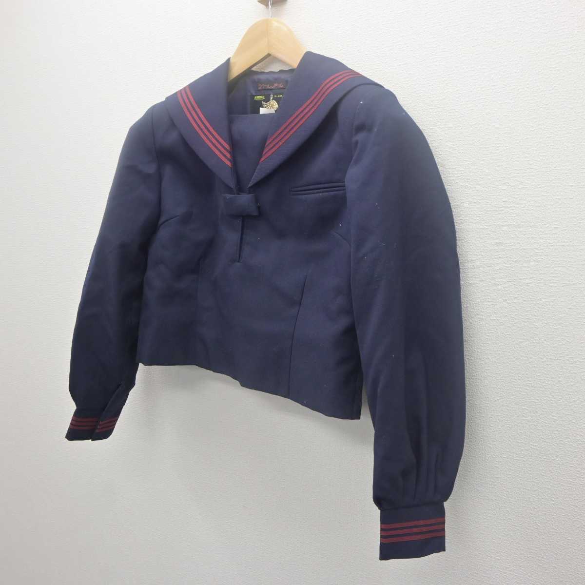 【中古】栃木県 黒磯中学校 女子制服 1点 (セーラー服) sf062101