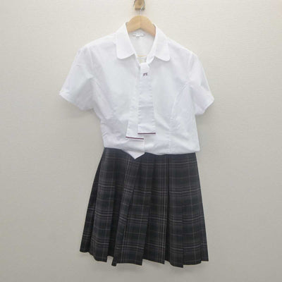 【中古】福島県 福島東稜高等学校 女子制服 2点 (シャツ・スカート) sf062104