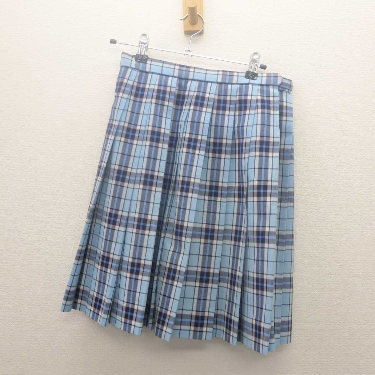 【中古】東京都 クラーク記念国際高等学校 女子制服 2点 (シャツ・スカート) sf062111