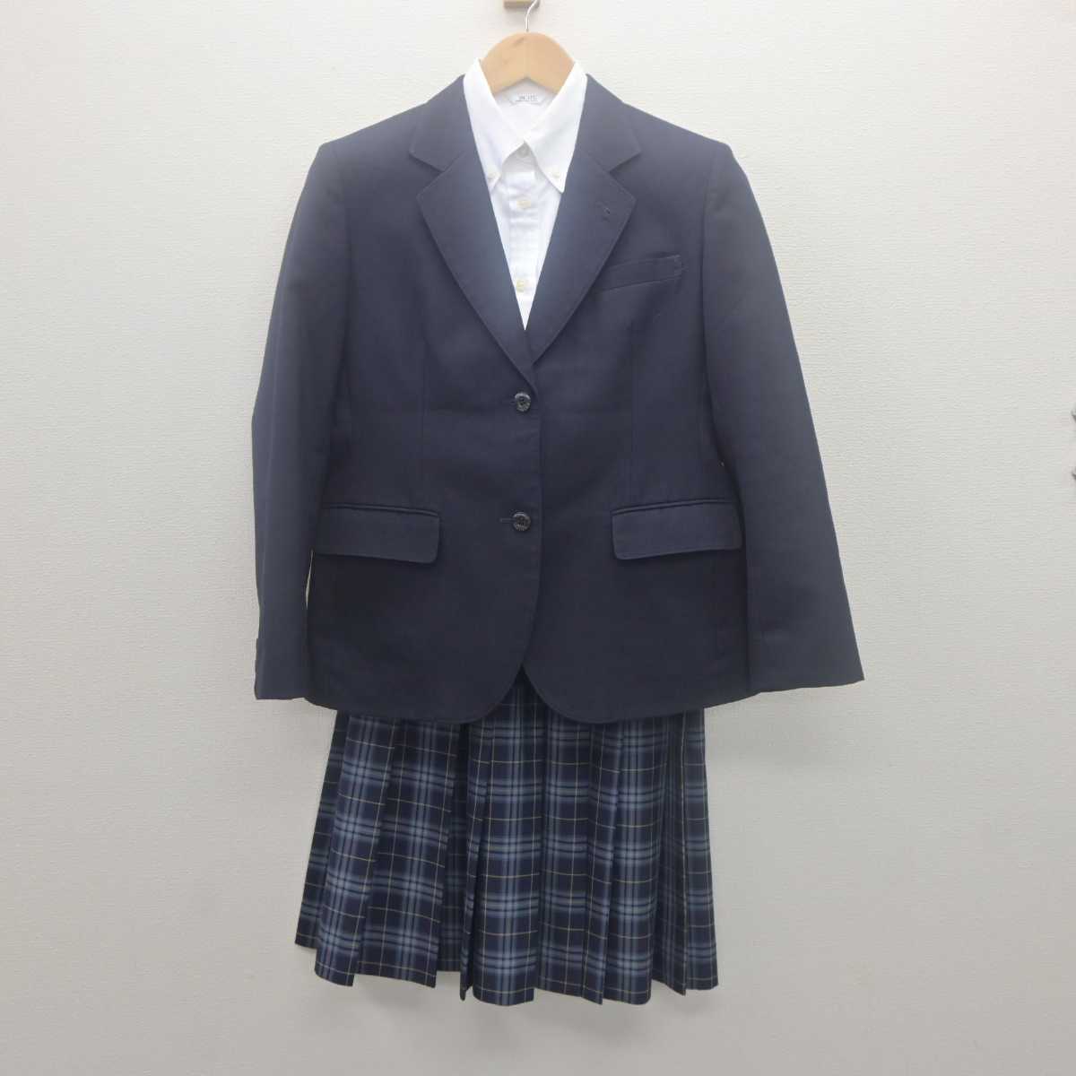 【中古】兵庫県 須磨学園高等学校 女子制服 3点 (ブレザー・シャツ・スカート) sf062117