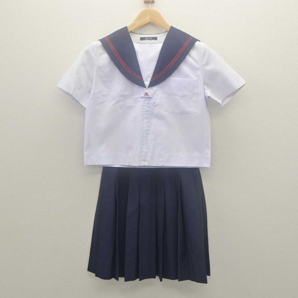 【中古】大阪府 箕面市立第五中学校 女子制服 2点 (セーラー服・スカート) sf062121