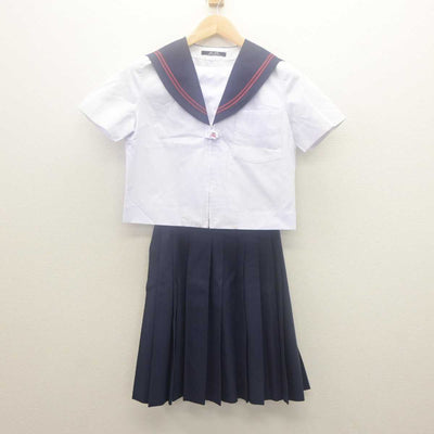 【中古】大阪府 箕面市立第五中学校 女子制服 2点 (セーラー服・スカート) sf062122