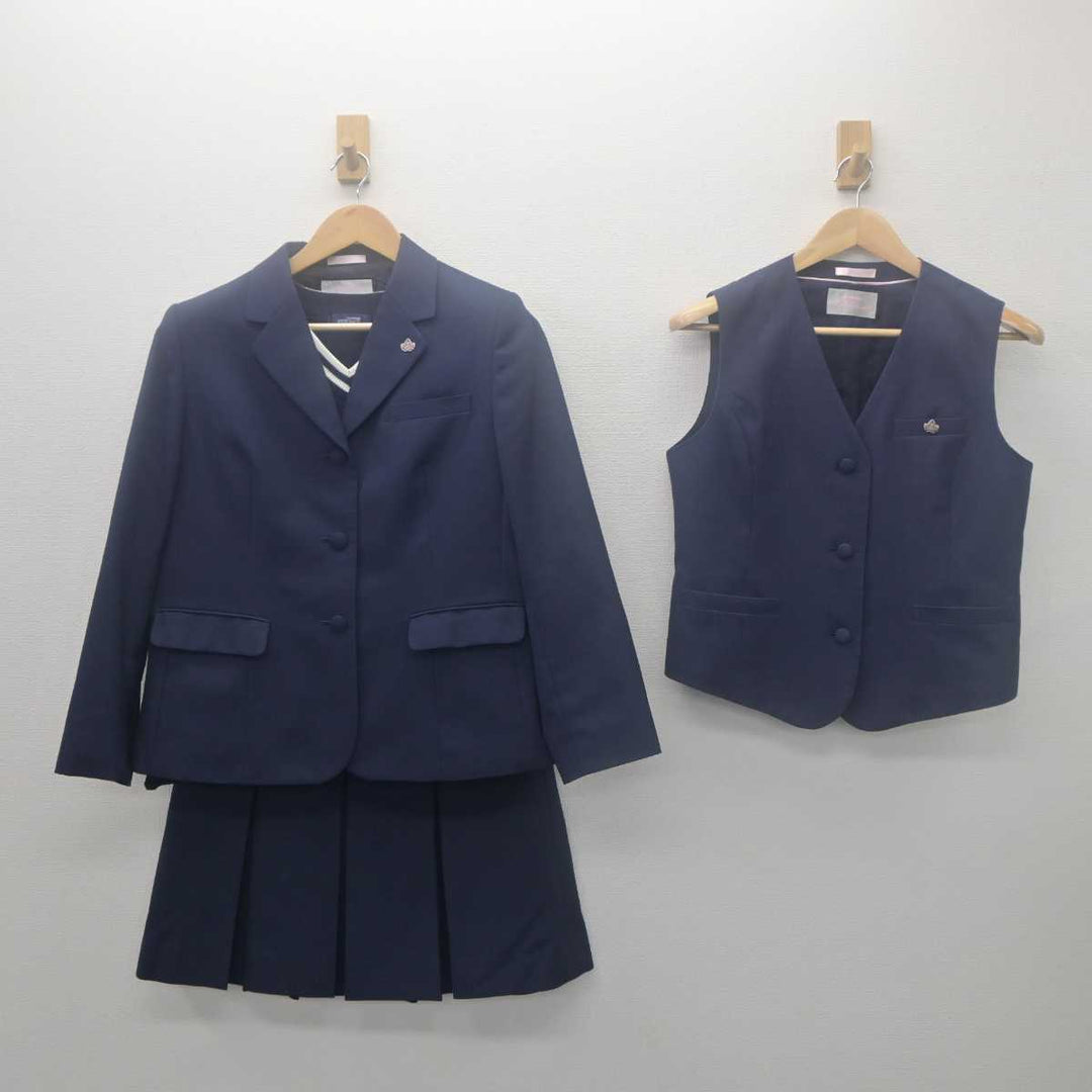 【中古】埼玉県 与野高等学校 女子制服 6点 (ブレザー・ベスト・ニット・スカート) sf062132 | 中古制服通販パレイド