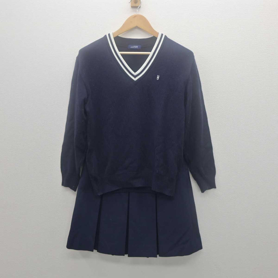 【中古】埼玉県 与野高等学校 女子制服 6点 (ブレザー・ベスト・ニット・スカート) sf062132 | 中古制服通販パレイド