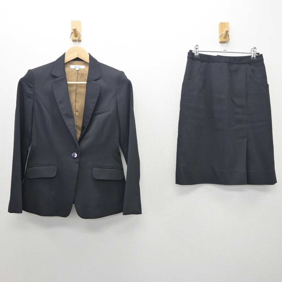 【中古】 事務服 女子制服 2点 (ジャケット・スカート) sf062159