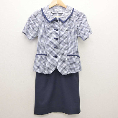 【中古】 事務服 女子制服 2点 (ブラウス・スカート) sf062161