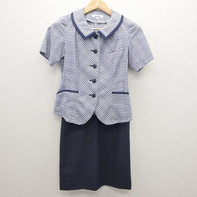 【中古】 事務服 女子制服 2点 (ブラウス・スカート) sf062162