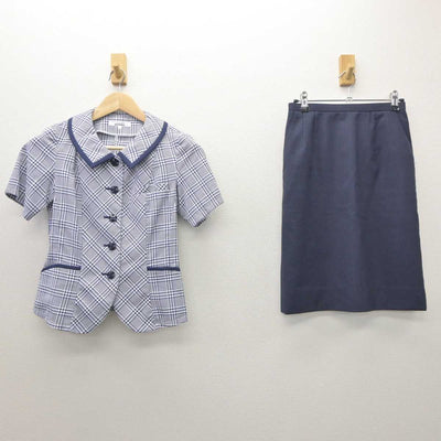 【中古】 事務服 女子制服 2点 (ブラウス・スカート) sf062162