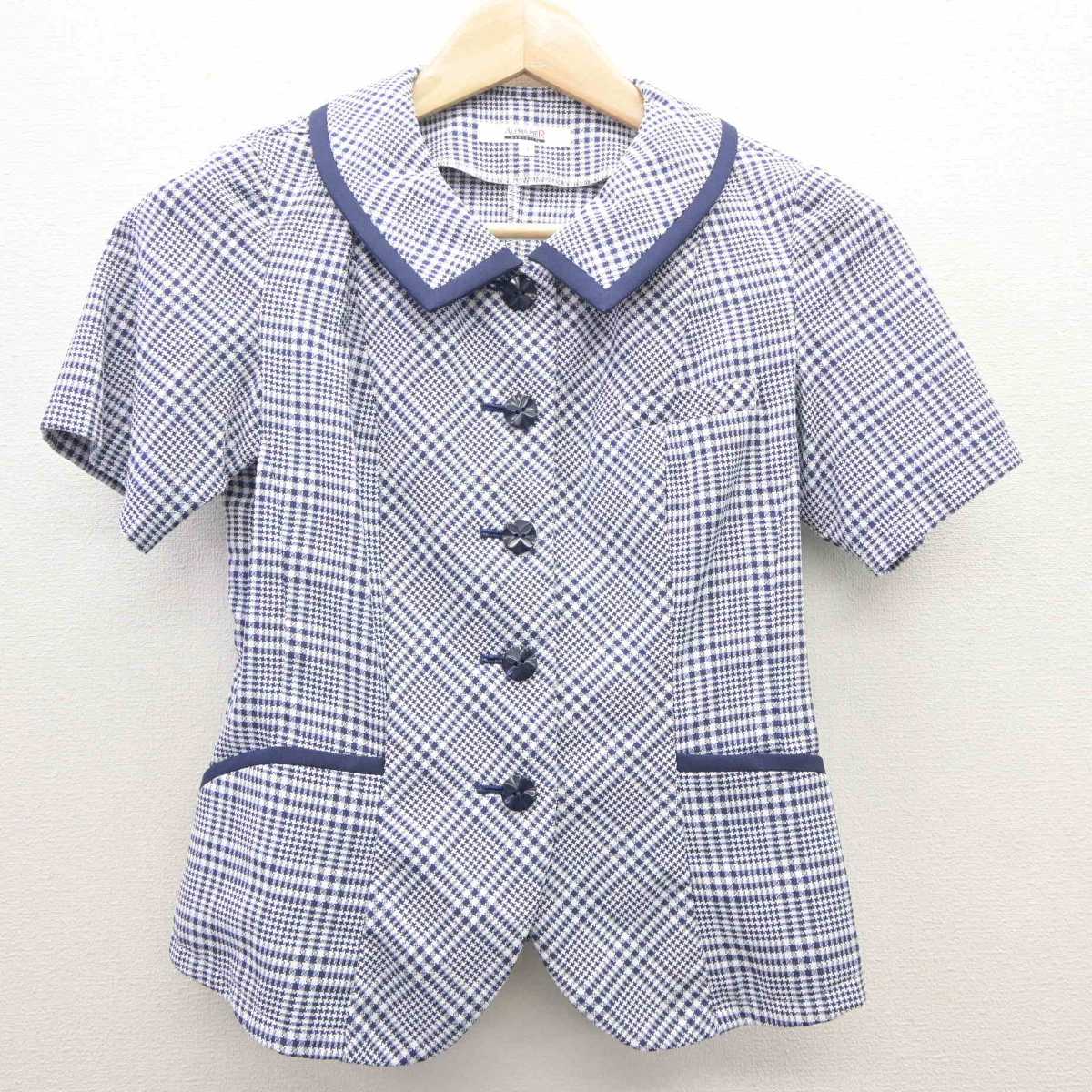 【中古】 事務服 女子制服 2点 (ブラウス・スカート) sf062162