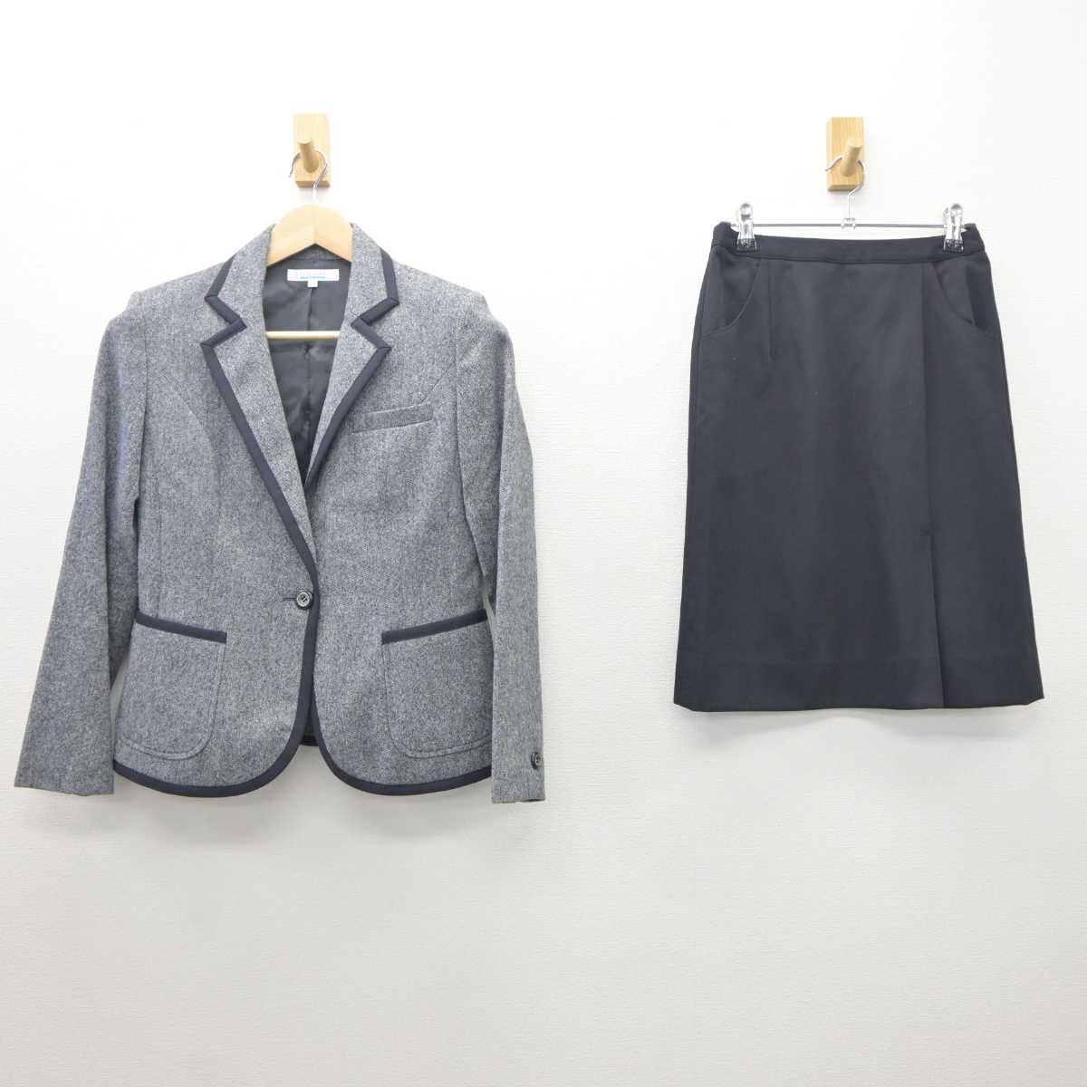 【中古】 事務服 女子制服 2点 (ジャケット・スカート) sf062164