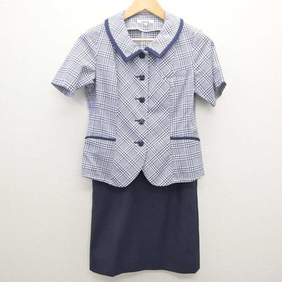 【中古】 事務服 女子制服 3点 (ブラウス・スカート) sf062166