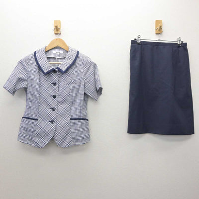 【中古】 事務服 女子制服 3点 (ブラウス・スカート) sf062166