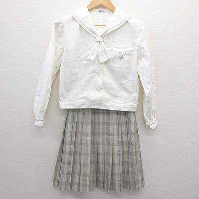 【中古】埼玉県 秩父農工科学高等学校 女子制服 3点 (セーラー服・スカート) sf062171