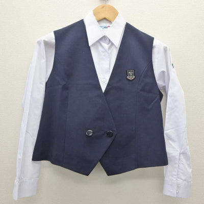 【中古】埼玉県 星野高等学校 女子制服 3点 (ベスト・シャツ) sf062181