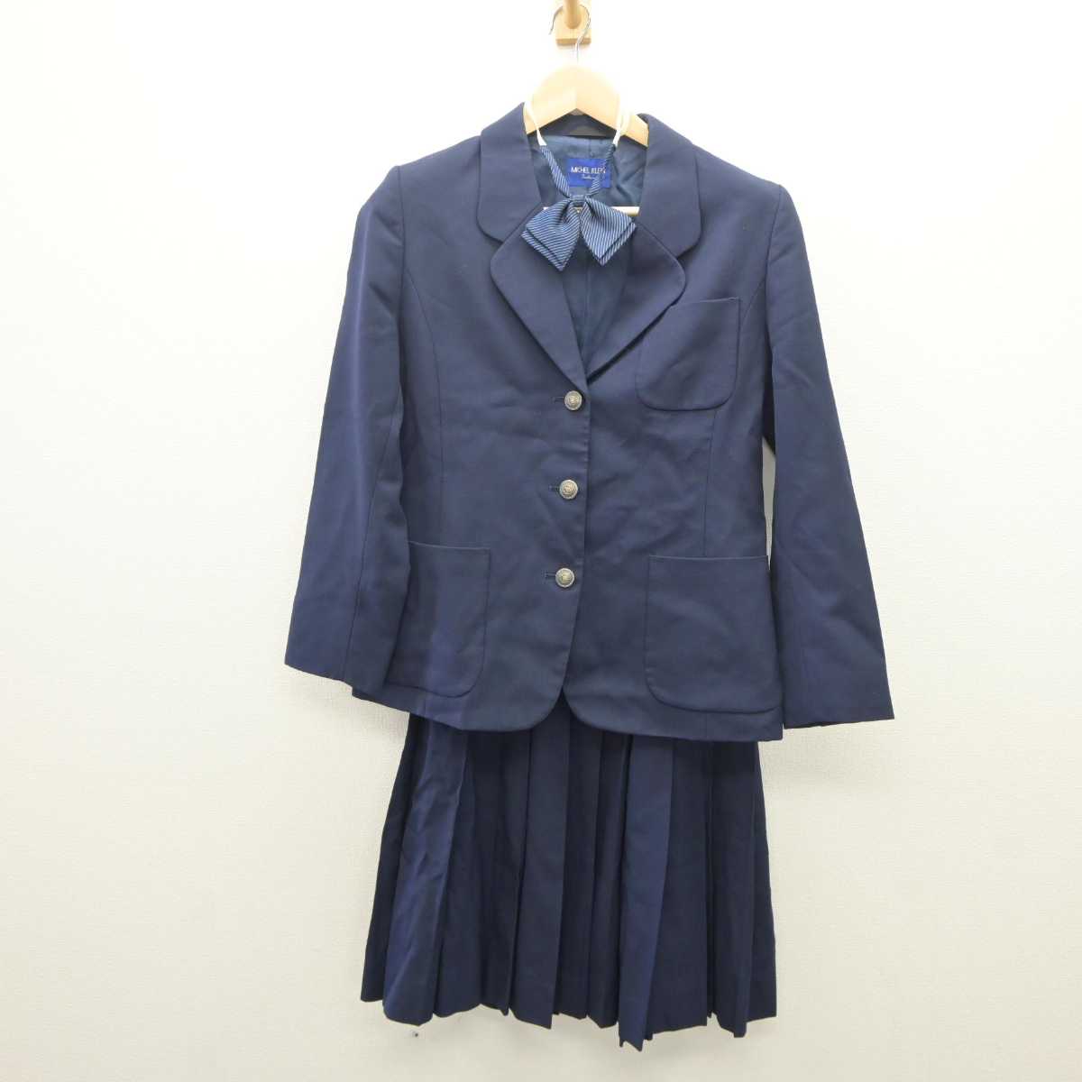 【中古】青森県 青森市立南中学校 女子制服 3点 (ブレザー・スカート) sf062186