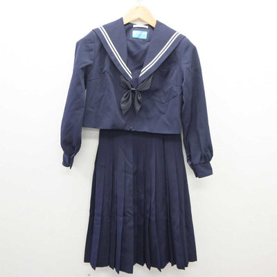 【中古】岐阜県 蘇南中学校 女子制服 3点 (セーラー服・スカート) sf062193