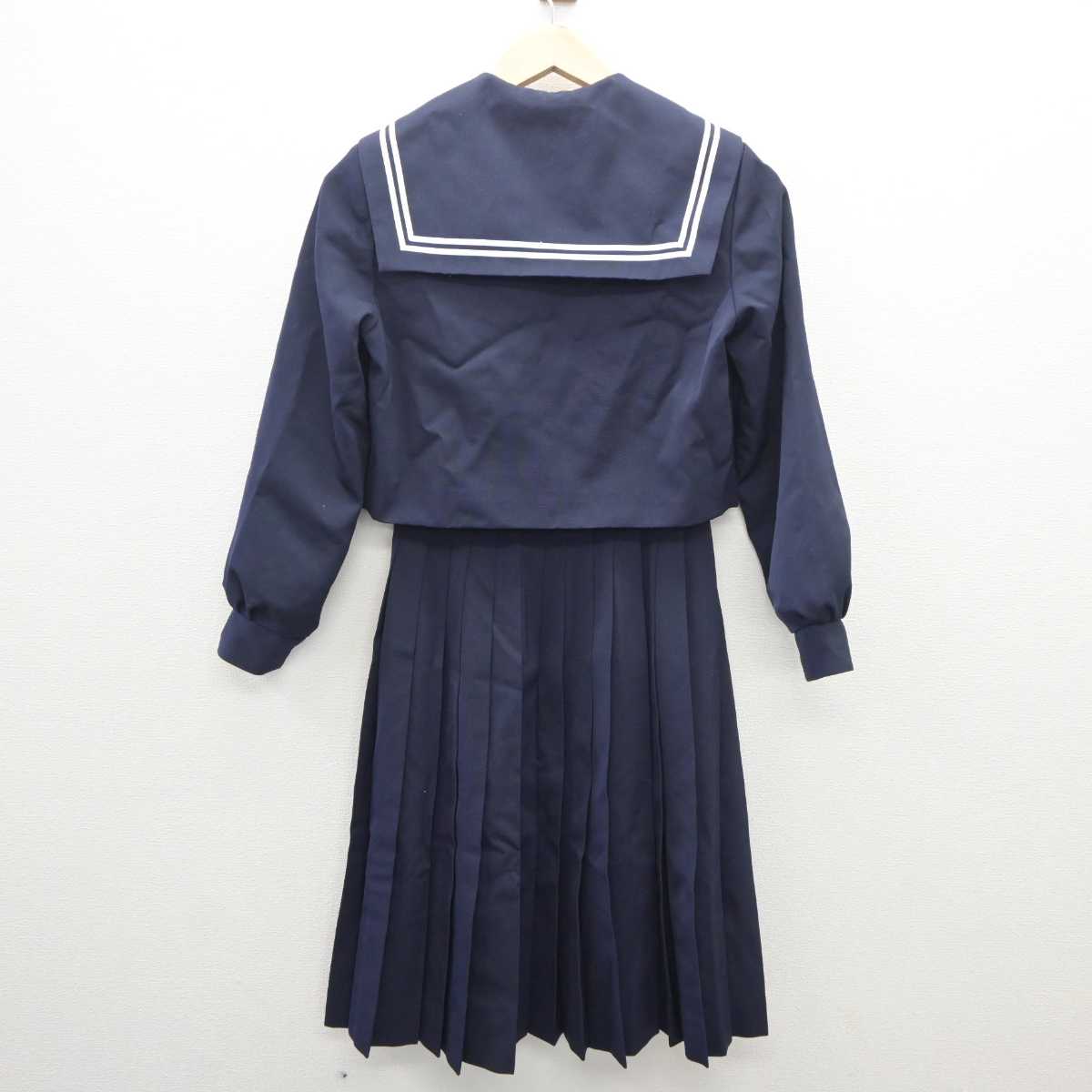 【中古】岐阜県 蘇南中学校 女子制服 3点 (セーラー服・スカート) sf062193