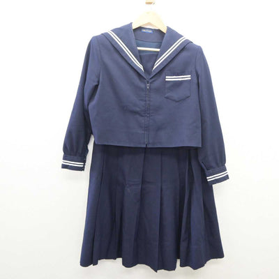 【中古】山梨県 春日居中学校 女子制服 2点 (セーラー服・スカート) sf062203