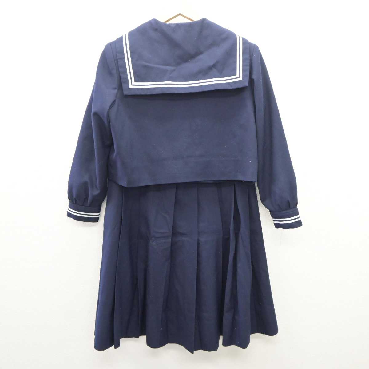 【中古】山梨県 春日居中学校 女子制服 2点 (セーラー服・スカート) sf062203