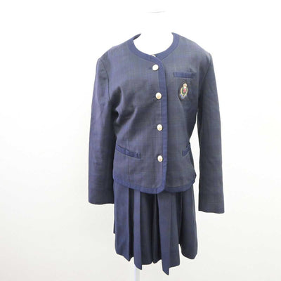 【中古】熊本県 熊本国府高等学校 女子制服 2点 (ブレザー・ジャンパースカート) sf062206