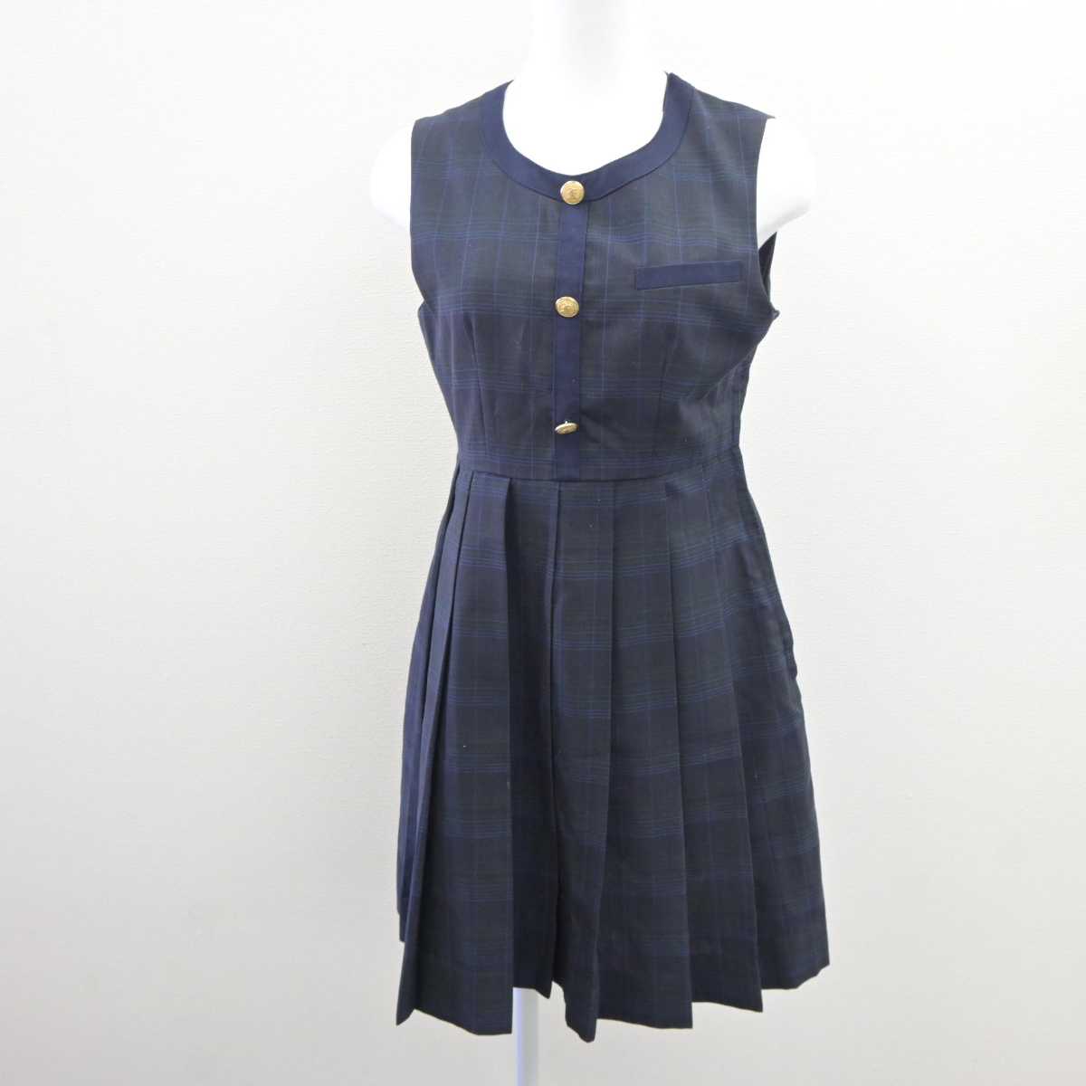 【中古】熊本県 熊本国府高等学校 女子制服 1点 (ジャンパースカート) sf062208