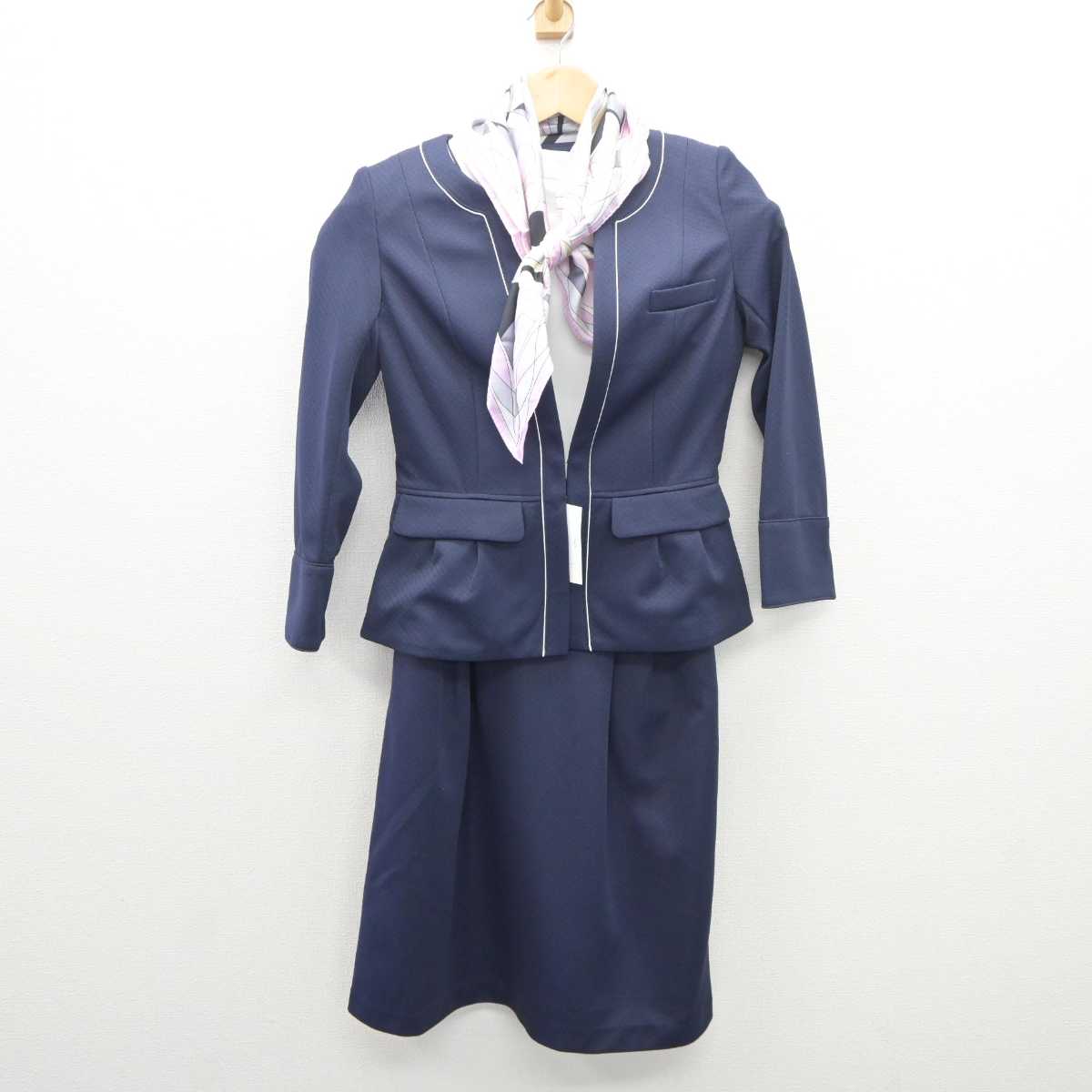 【中古】 大手総合商社受付 女子制服 4点 (ジャケット・ワンピース) sf062210