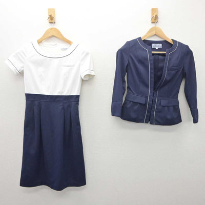 【中古】 大手総合商社受付 女子制服 4点 (ジャケット・ワンピース) sf062211