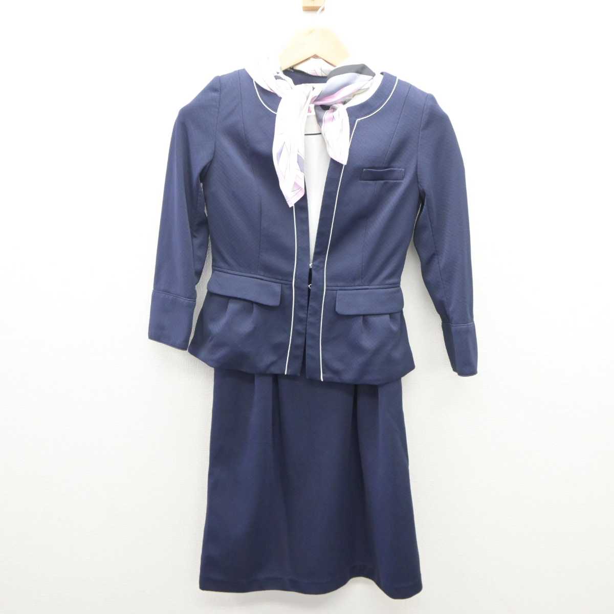 【中古】 大手総合商社受付 女子制服 4点 (ジャケット・ワンピース) sf062212