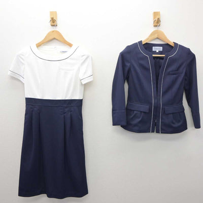 【中古】 大手総合商社受付 女子制服 4点 (ジャケット・ワンピース) sf062213