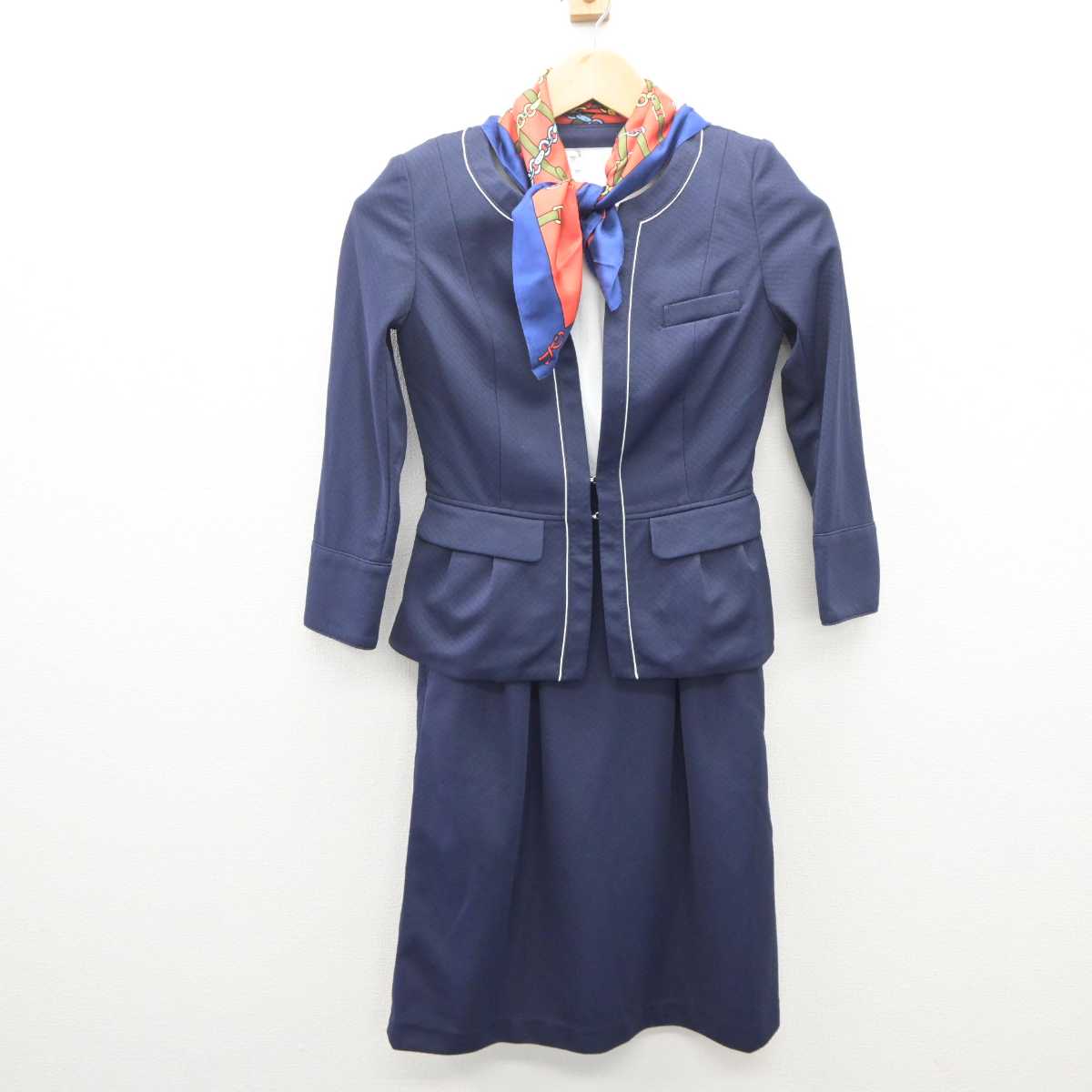 【中古】 大手総合商社受付 女子制服 4点 (ジャケット・ワンピース) sf062214