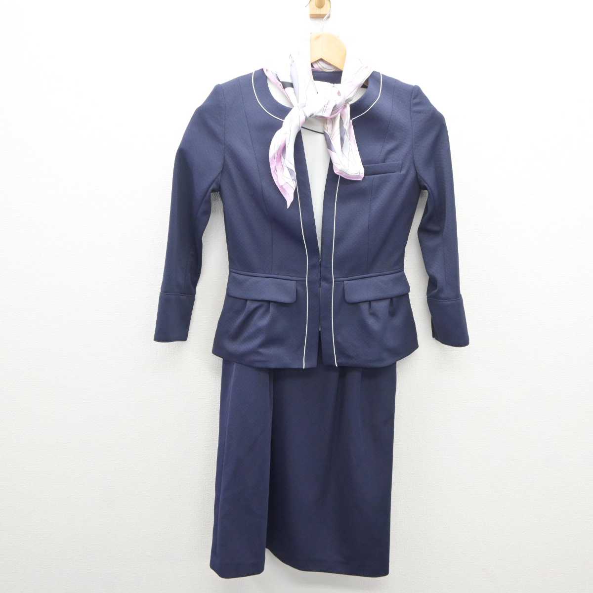 【中古】 大手総合商社受付 女子制服 4点 (ジャケット・ワンピース) sf062217