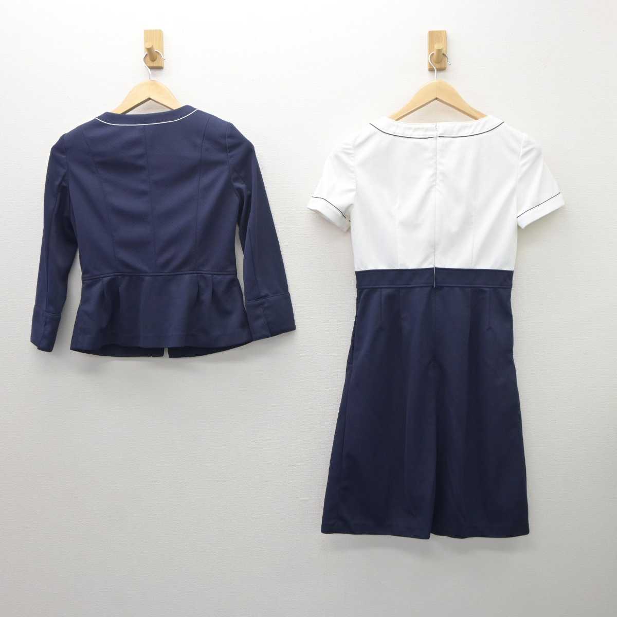 【中古】 大手総合商社受付 女子制服 4点 (ジャケット・ワンピース) sf062224