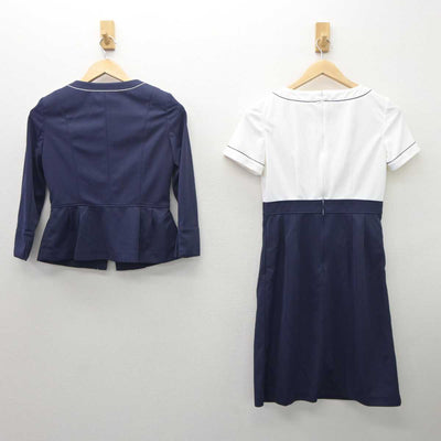 【中古】 大手総合商社受付 女子制服 4点 (ジャケット・ワンピース) sf062225