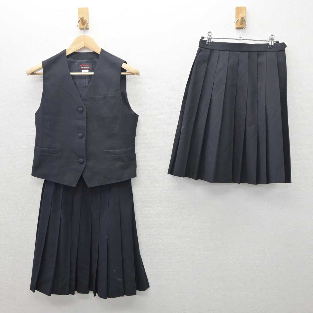 【中古】千葉県 京葉高等学校 女子制服 3点 (ベスト・スカート) sf062248 | 中古制服通販パレイド