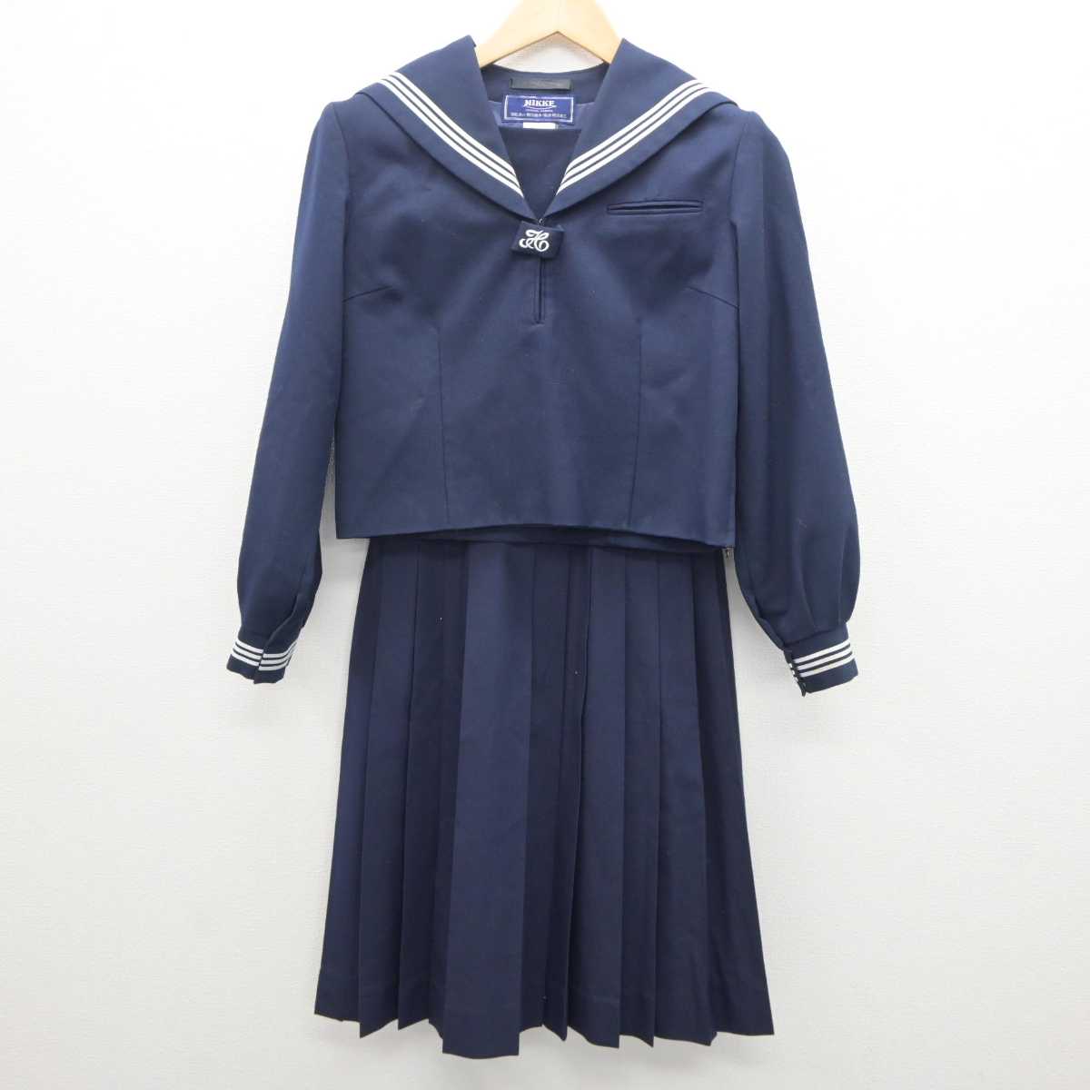 【中古】千葉県 成東東中学校 女子制服 2点 (セーラー服・スカート) sf062259