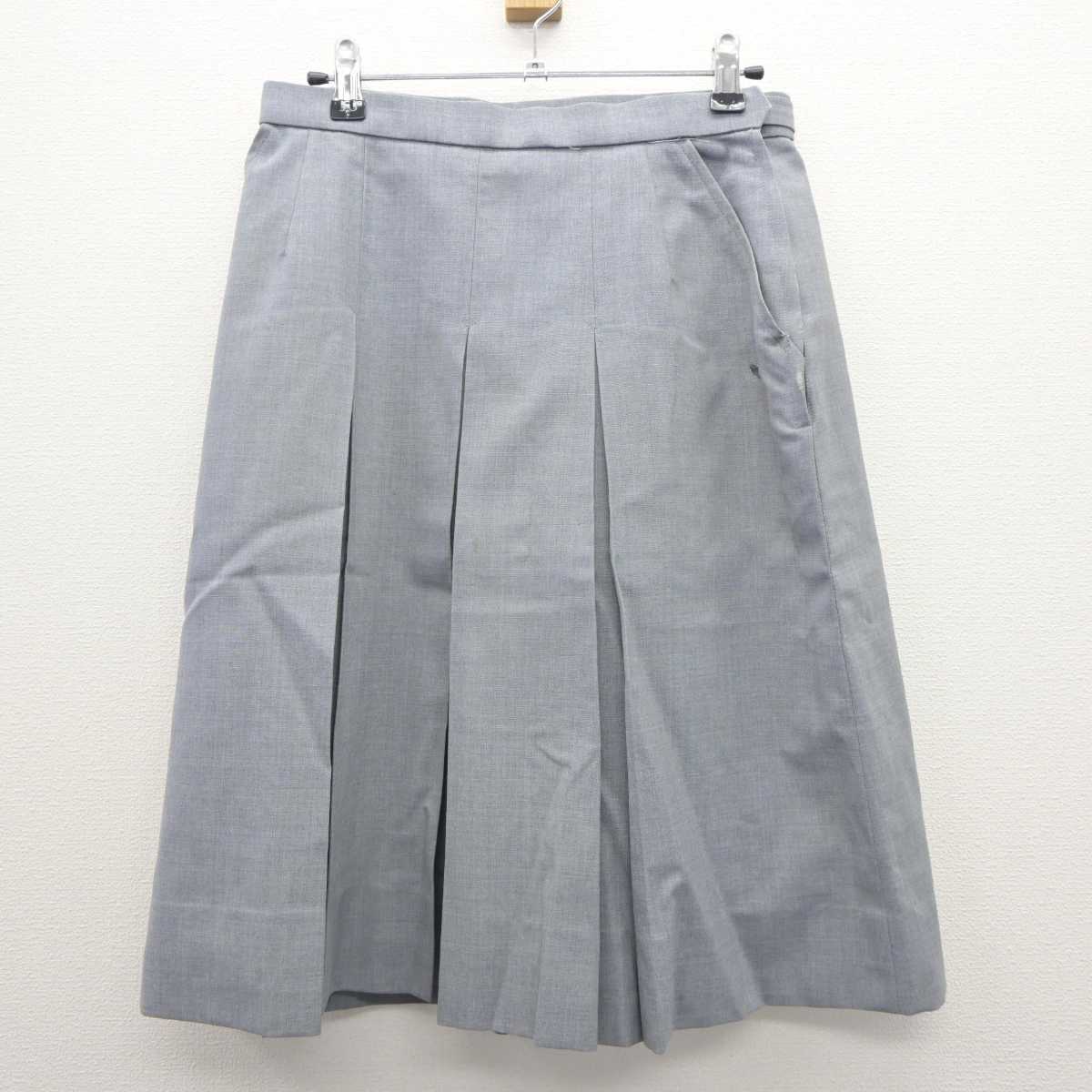 【中古】大阪府 工芸高等学校 女子制服 2点 (ニットベスト・スカート) sf062261