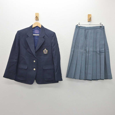 【中古】大阪府 天王寺商業高等学校 女子制服 2点 (ブレザー・スカート) sf062262