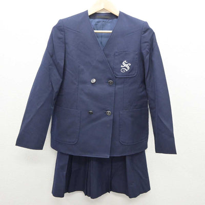 【中古】神奈川県 篠原中学校 女子制服 4点 (ブレザー・スカート) sf062264