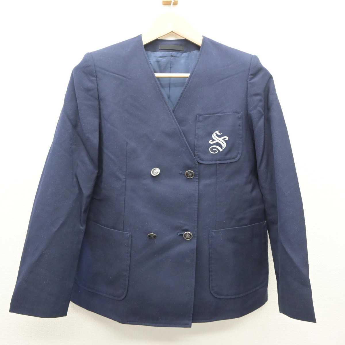 【中古】神奈川県 篠原中学校 女子制服 4点 (ブレザー・スカート) sf062264