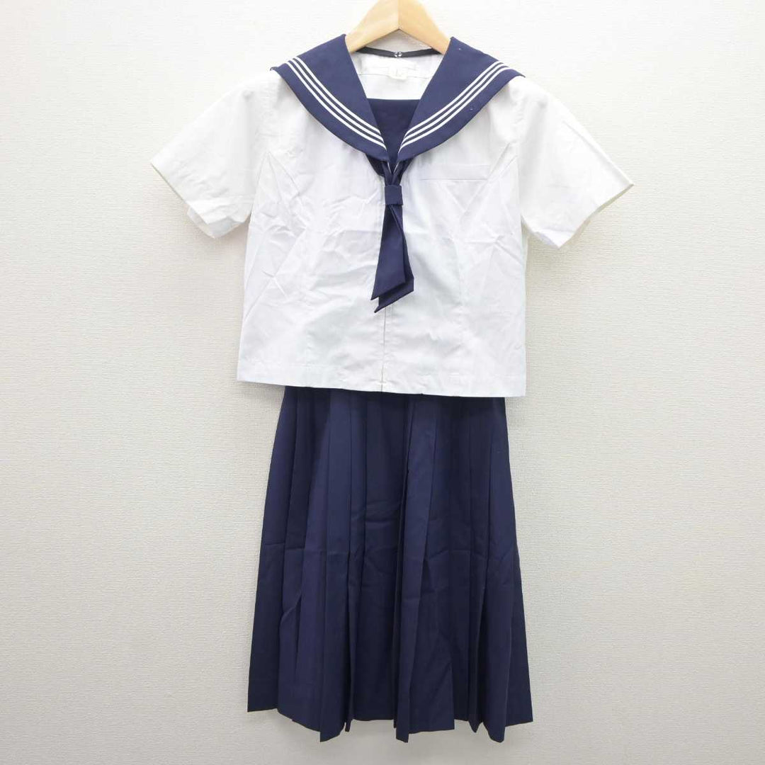 【中古】北海道 北海道旭川商業高等学校 女子制服 4点 (セーラー服・スカート) sf062281 | 中古制服通販パレイド