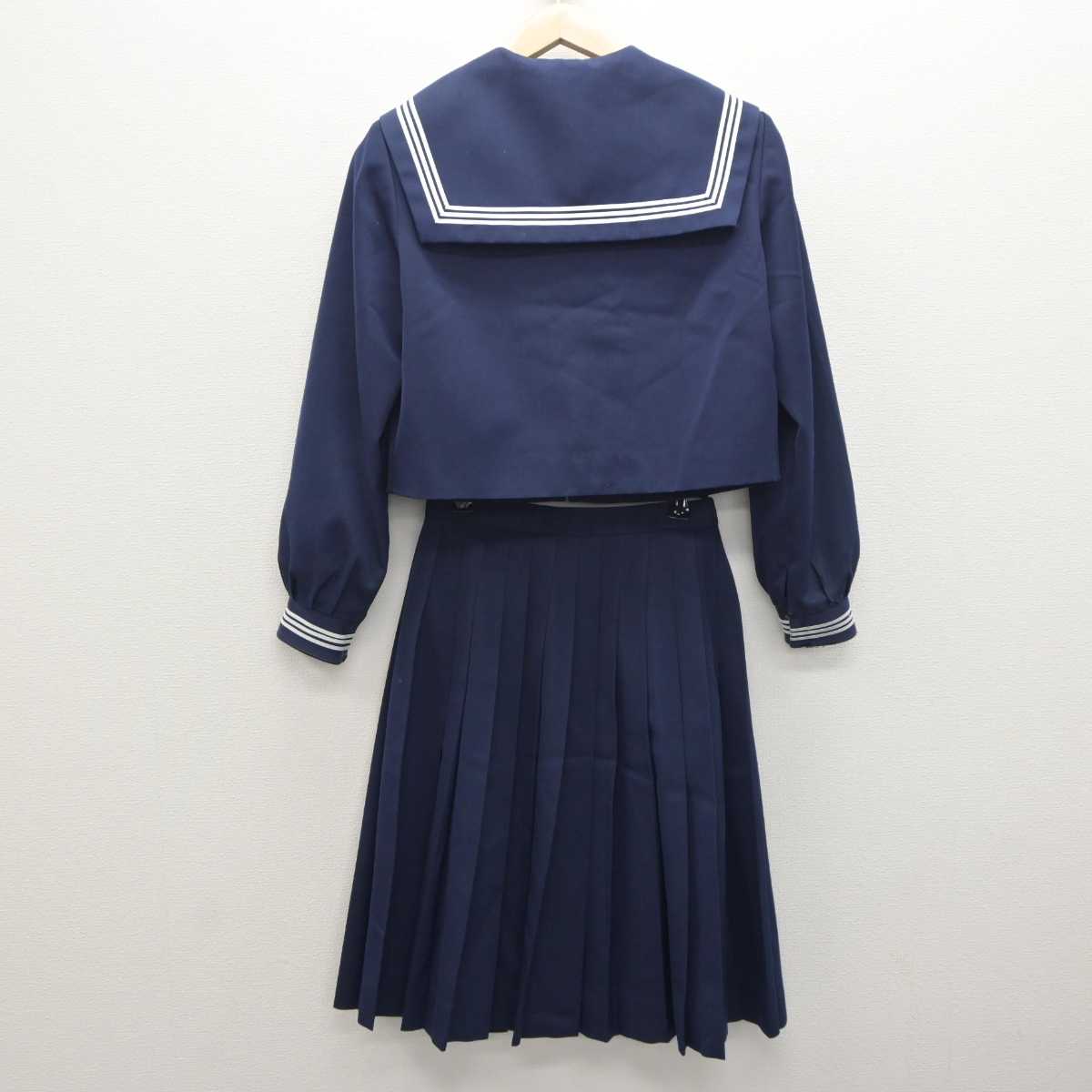 【中古】岐阜県 池田町立池田中学校 女子制服 2点 (セーラー服・スカート) sf062294