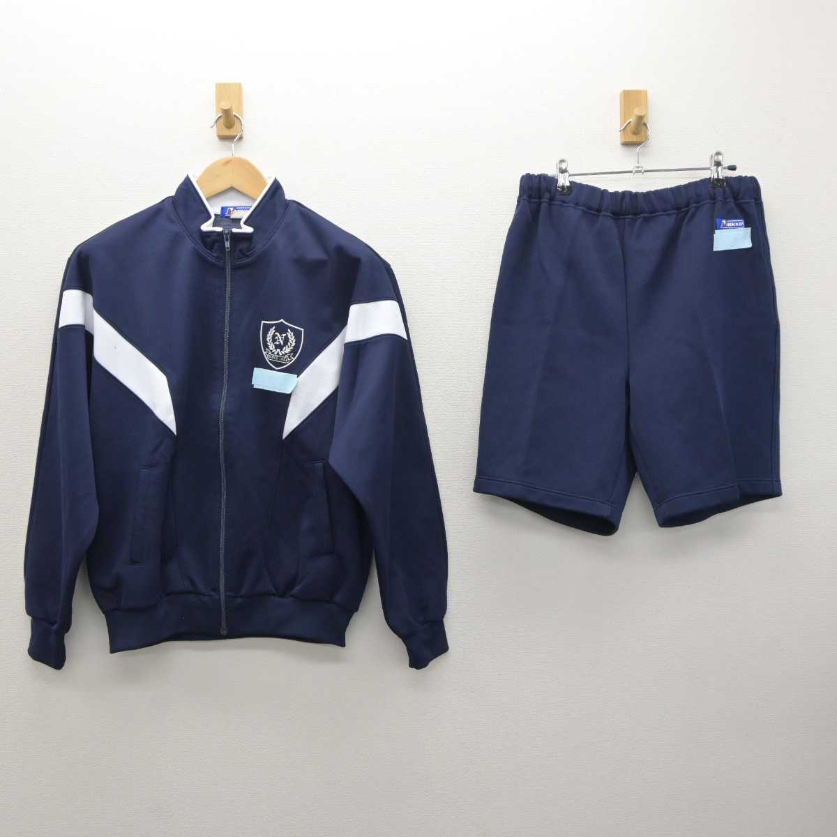 【中古】千葉県 長狭高等学校 男子制服 2点 (ジャージ 上・体操服 下) sf062299