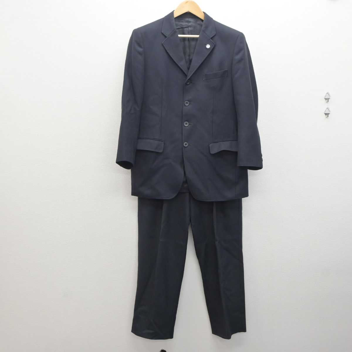 【中古】千葉県 安房拓心高等学校 男子制服 2点 (ブレザー・ズボン) sf062300