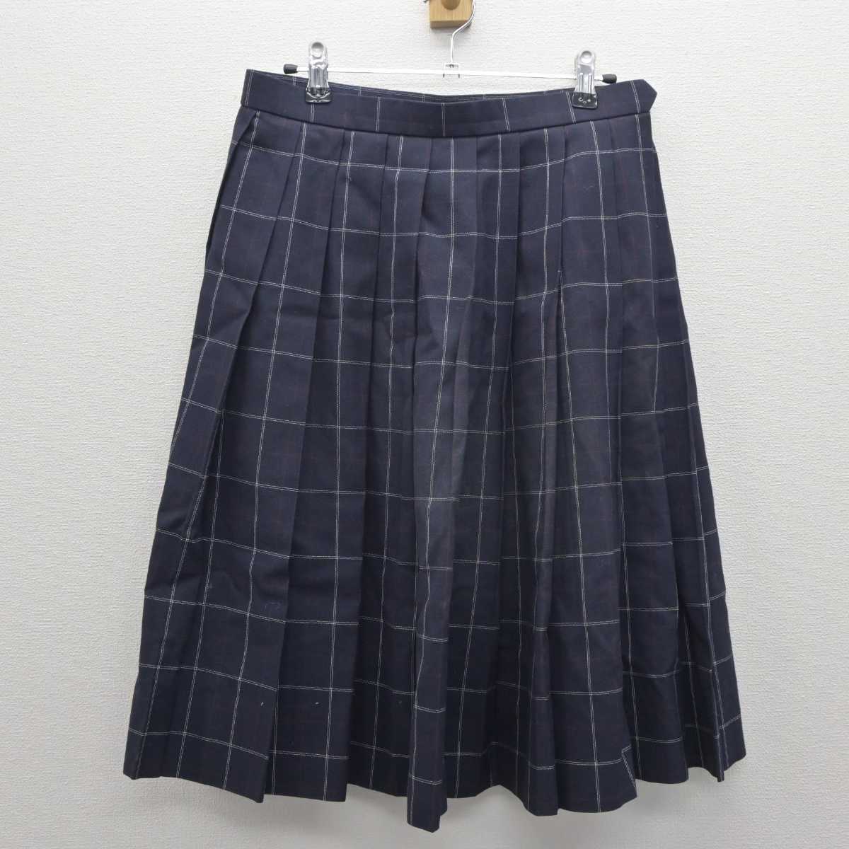 【中古】茨城県 並木中等教育学校 女子制服 3点 (ニットベスト・シャツ・スカート) sf062301