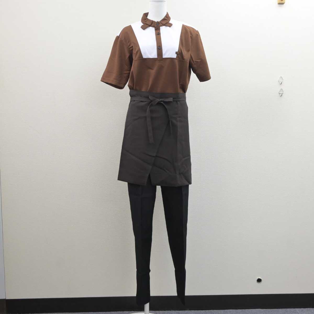 【中古】 すき家 男子制服 3点 (シャツ・ズボン・エプロン / サロン) sf062310