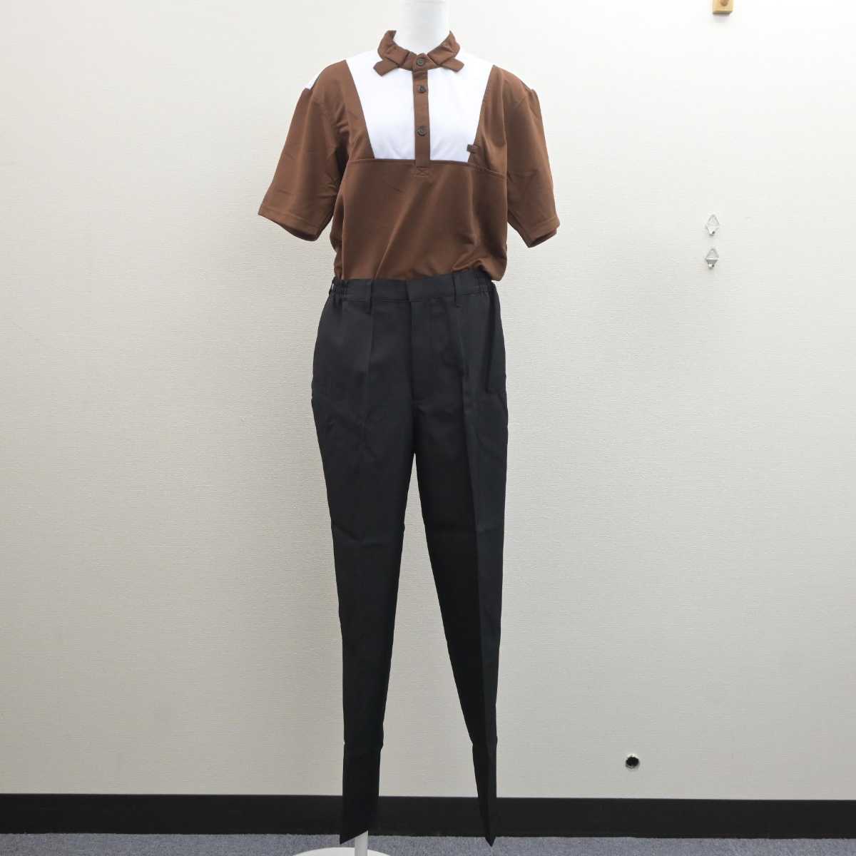 【中古】 すき家 男子制服 3点 (シャツ・ズボン・エプロン / サロン) sf062310